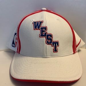 All Star Game 2004 NBA West Nike Hat Cap Size XL White Red. Almost New.